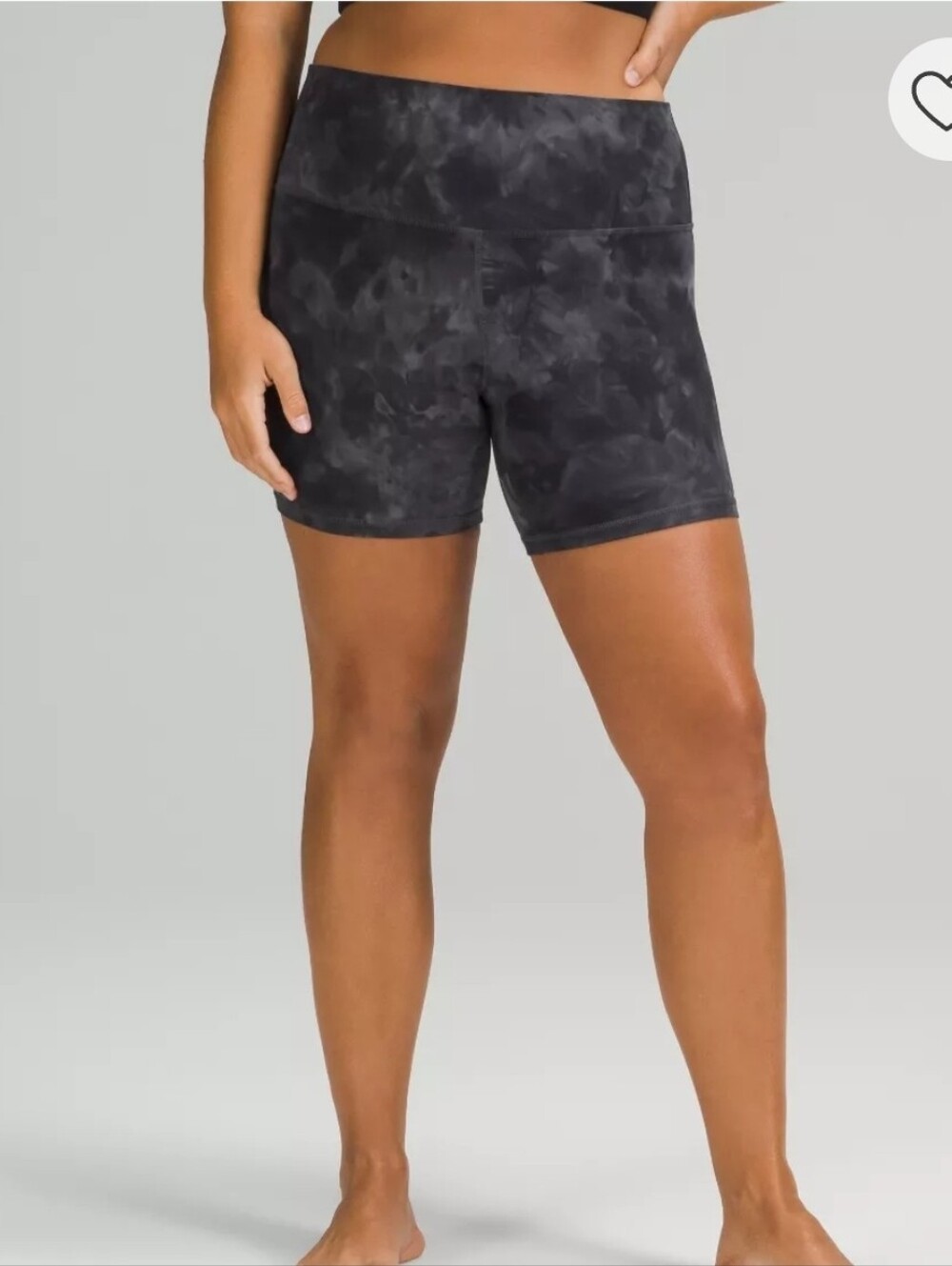 Lululemon Align HR Short 6" Diamond Dye Graphite Grey Size 18